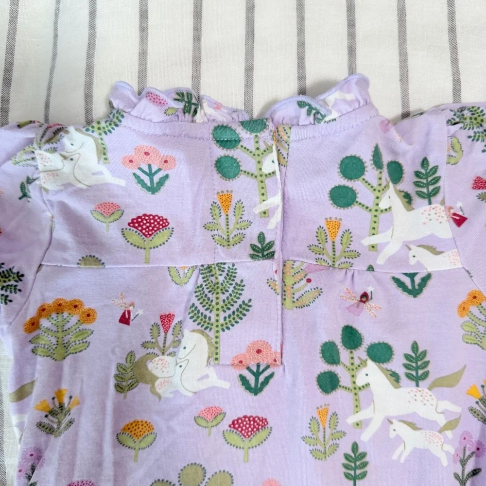 Magnetic Me Floral Unicorn‎ Baby Dress with Bloomers